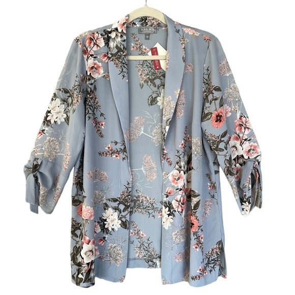 Laura Petites Floral Print Open Top Kimono NWT - Picture 1 of 9